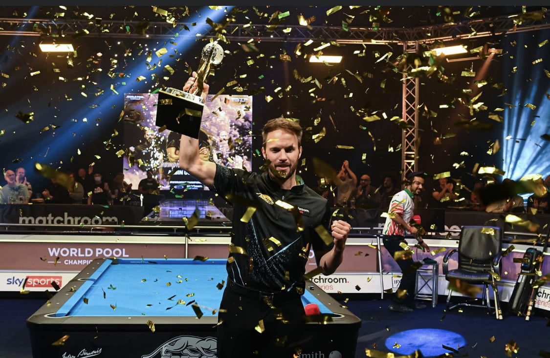 OUSCHAN IS TWO-TIME WORLD POOL CHAMPION