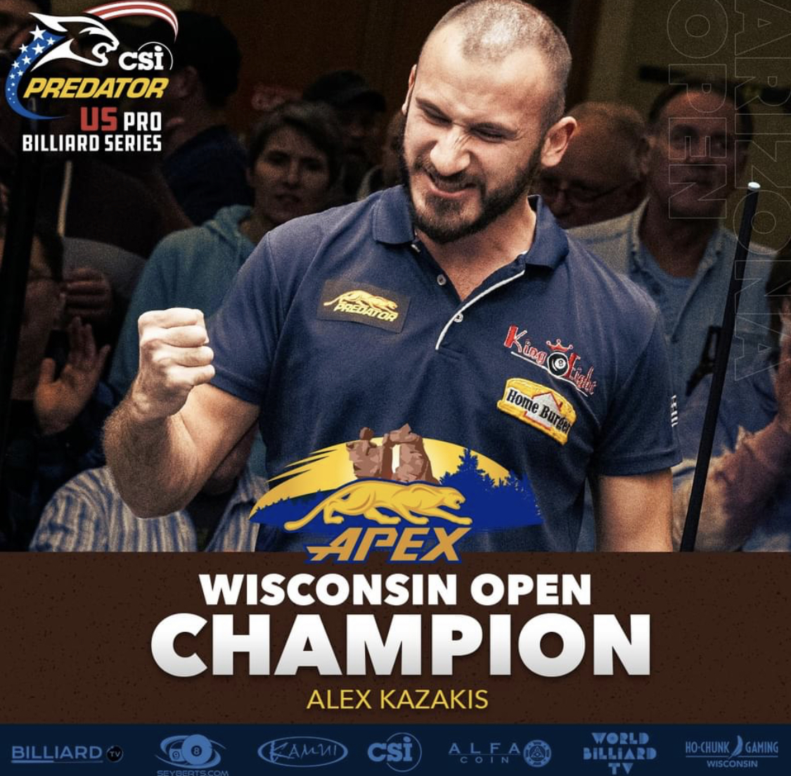 Kazakis Rallies to Win Apex Wisconsin Open