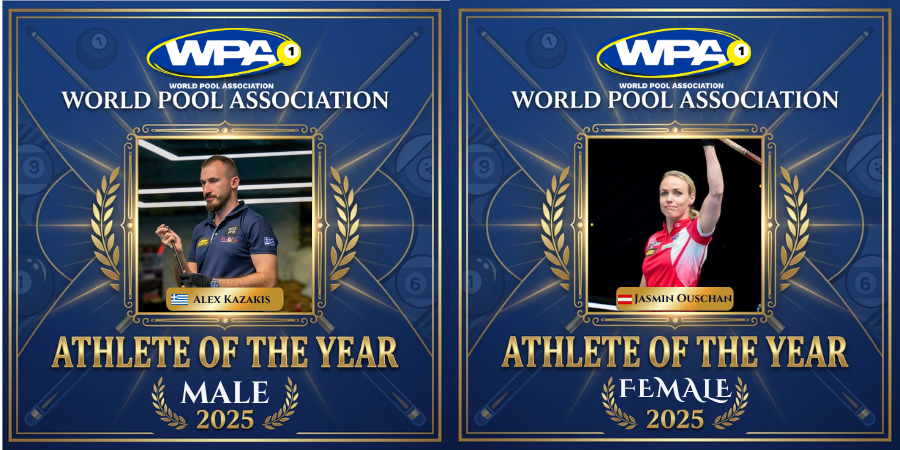 WPA Athletes of the Year 2025: Jasmin Ouschan and Alexander Kazakis