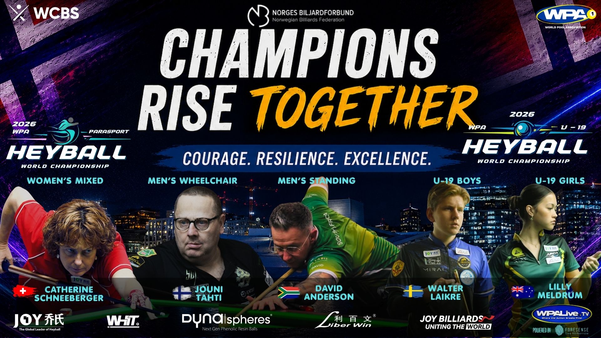 CuePoint billiards news cover image for WPA Marks Milestone with Successful Junior and Parasport Heyball World Championships in Oslo