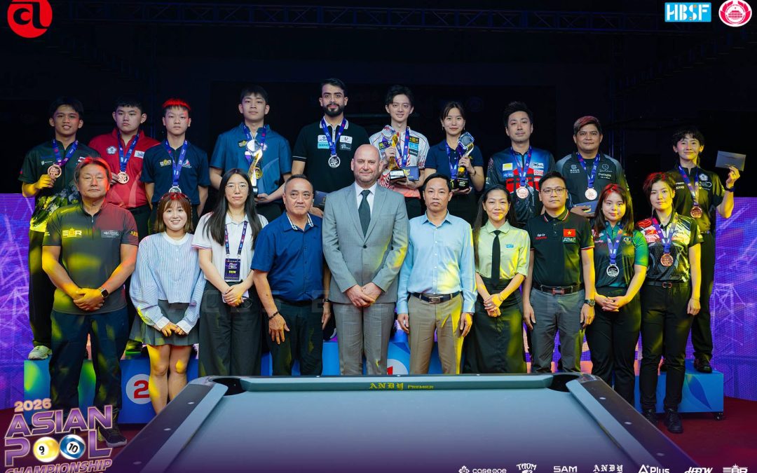 Three Asian Champions Crowned as Men’s 9-Ball Championship Takes Centre Stage in Ho Chi Minh City