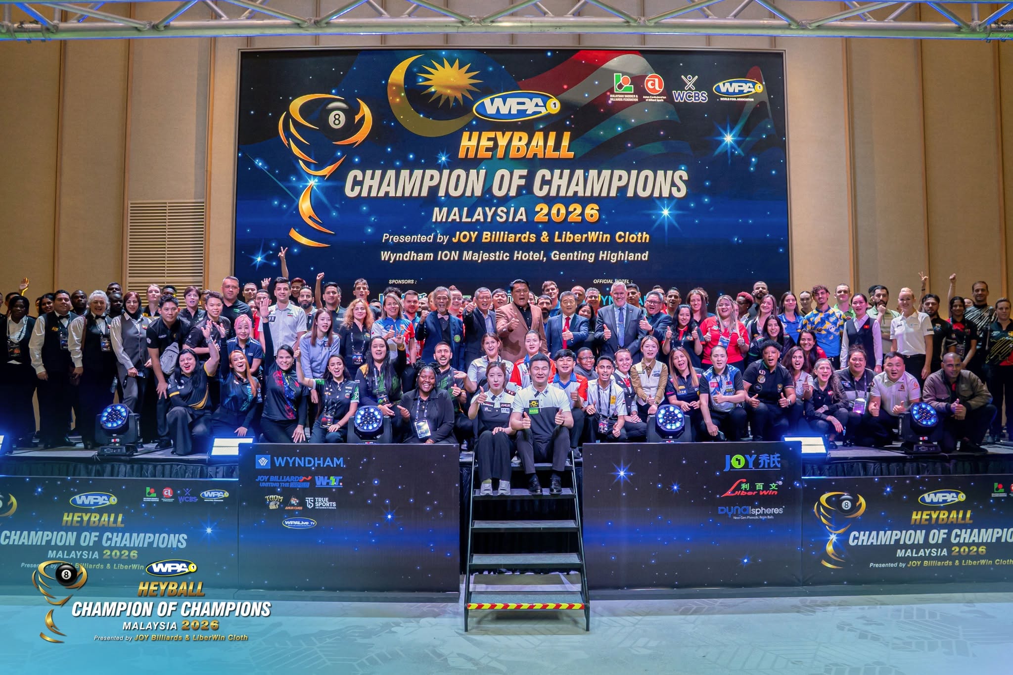 CuePoint billiards news cover image for WPA Heyball Champion of Champions 2026 Kicks Off in Genting Highlands