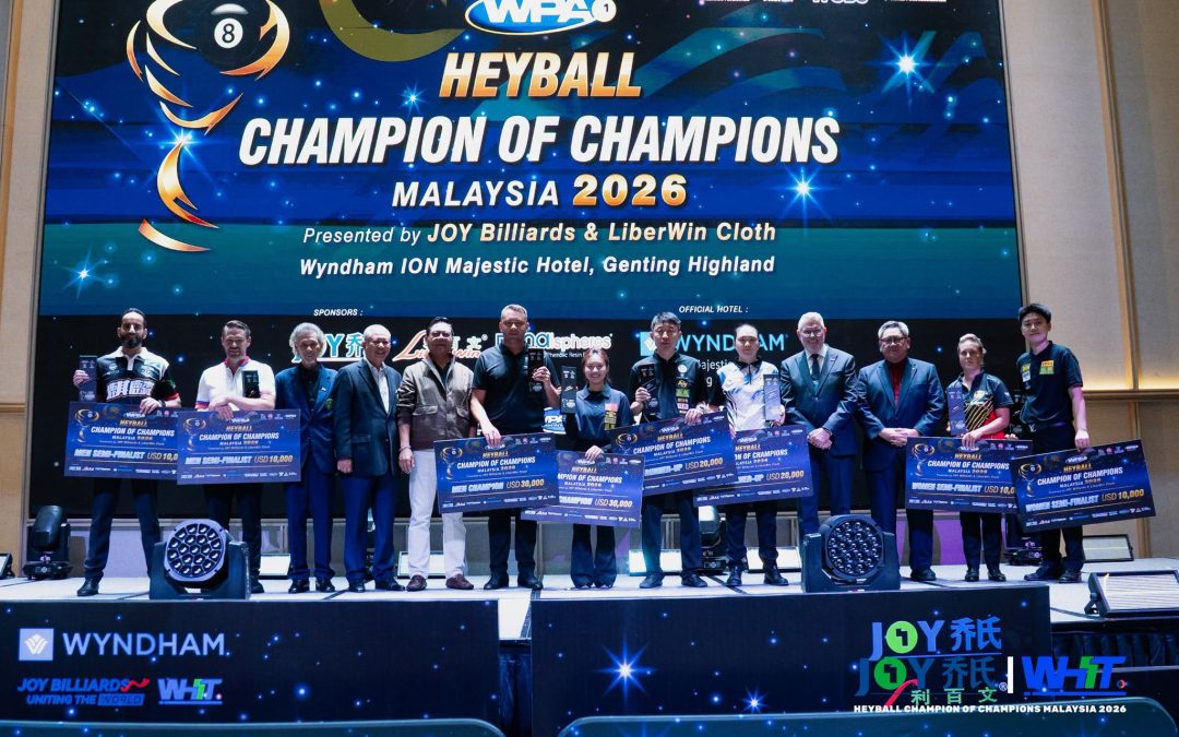 Shi Tianqi Makes History as Jack Whelan Claims Maiden Title at the WPA Heyball Champion of Champions Malaysia 2026