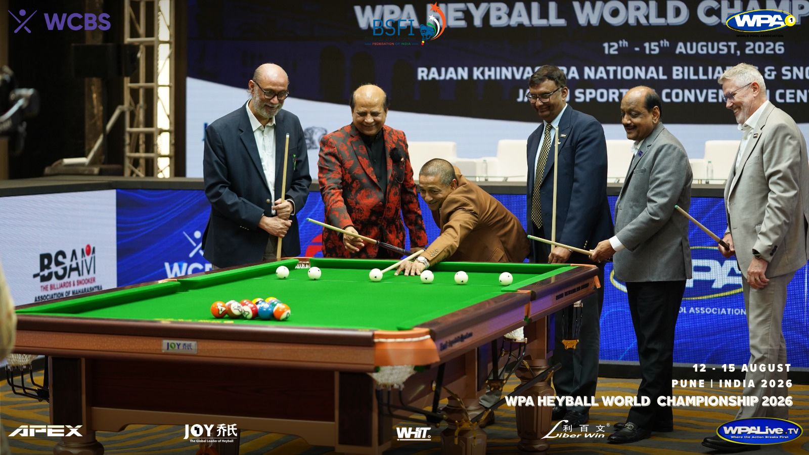 CuePoint billiards news cover image for World Heyball Championships Begin in Pune Amid Centennial Celebrations