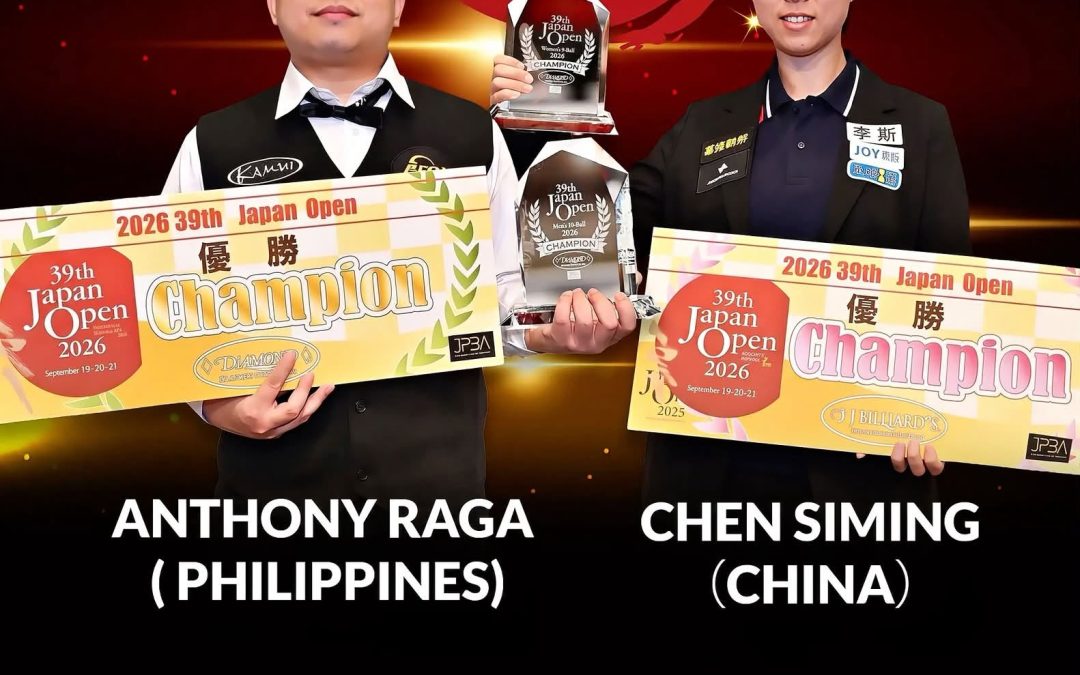 Anthony Raga and Chen Siming Crowned Champions at the 39th Japan Open