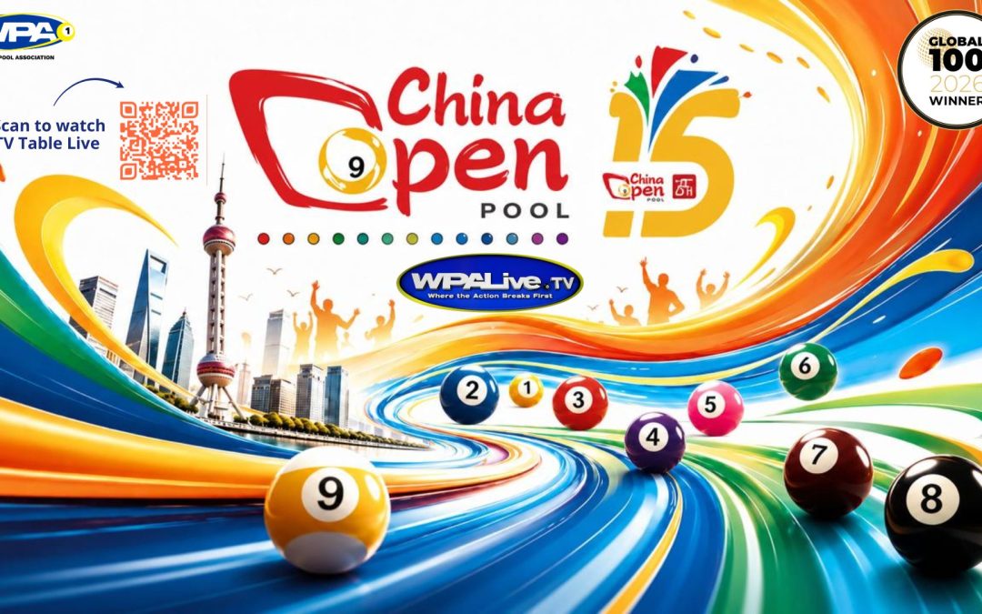 THE CHINA OPEN RETURNS: 2026 WPA PUDONG TANGZHEN 9-BALL CHINA OPEN SET FOR SEPTEMBER